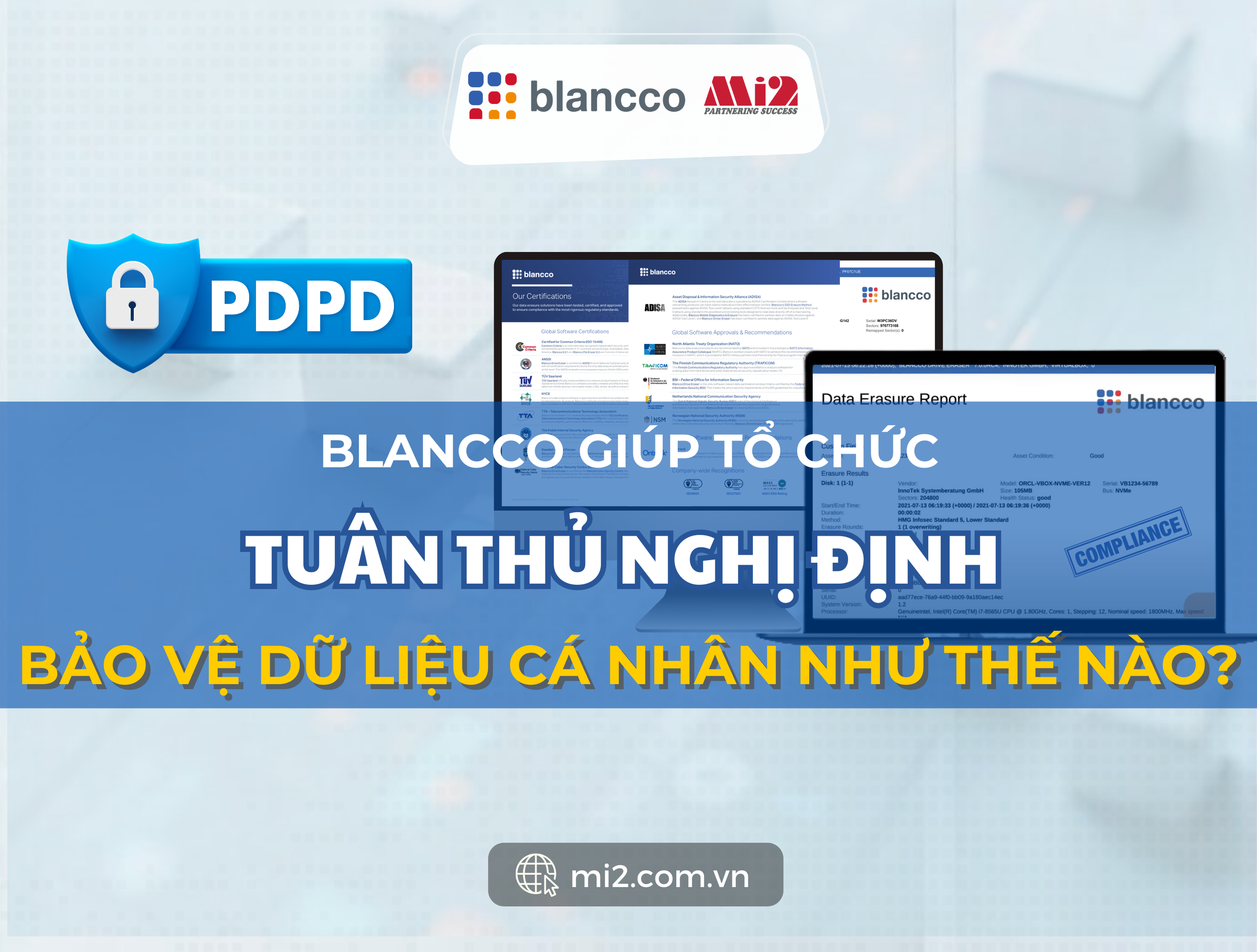 Bảo vệ dữ liệu cá nhân với Blancco